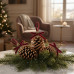 Pinha Natural Enfeite Decoração Arvore Natal Marrom-escuro Marron