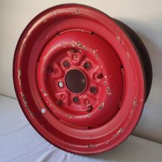 Roda Ford Aro 16\' Pick Up F100 - F1 Com Grampo De Calota Vermelho