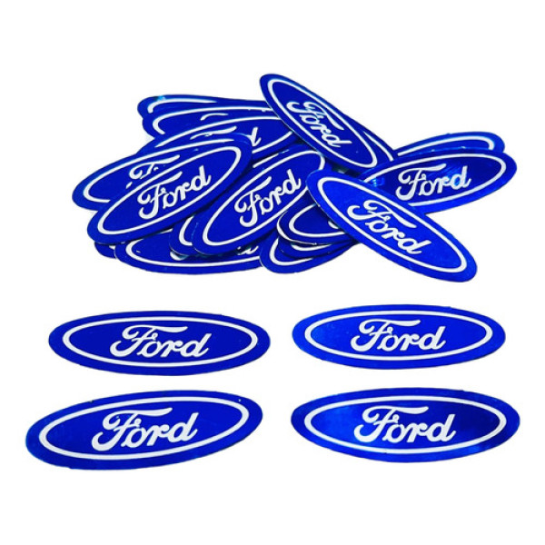 Adesivo Ford Oval Decalque Emblema Sem Resina 45mm X 17mm