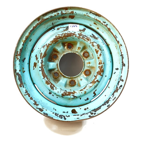 Roda Gm Chevrolet Aro 15 C10 C14 C15 C20 Veraneio Calota Azul-celeste