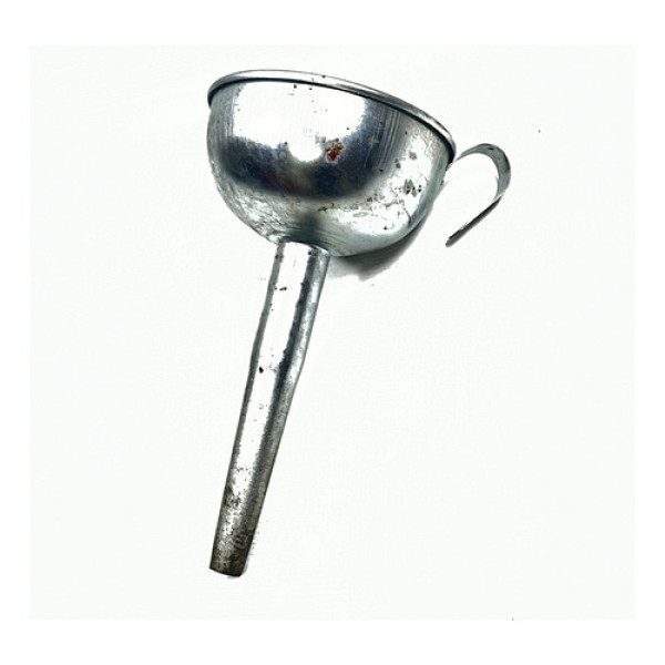 Funil Reto Ferro Galvanizado Óleo Automotivo Universal