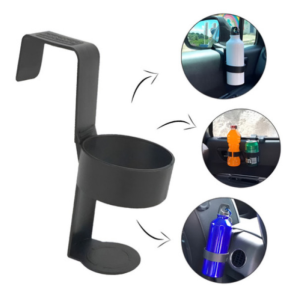 Porta Copos Garrafas Latas Suporte Cuia Chimarrão Tereré Car Preto