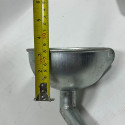 Funil Duas Curvas Ferro Galvanizado 310mm Automotivo Galvanizado