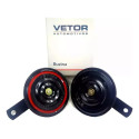 Par Buzina Automotiva Vetor Vt135 Paquerinha Universal 12v