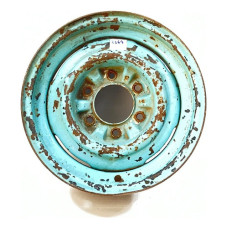 Roda Gm Chevrolet Aro 15 C10 C14 C15 C20 Veraneio Calota Azul-celeste