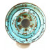 Roda Gm Chevrolet Aro 15 C10 C14 C15 C20 Veraneio Calota Azul-celeste